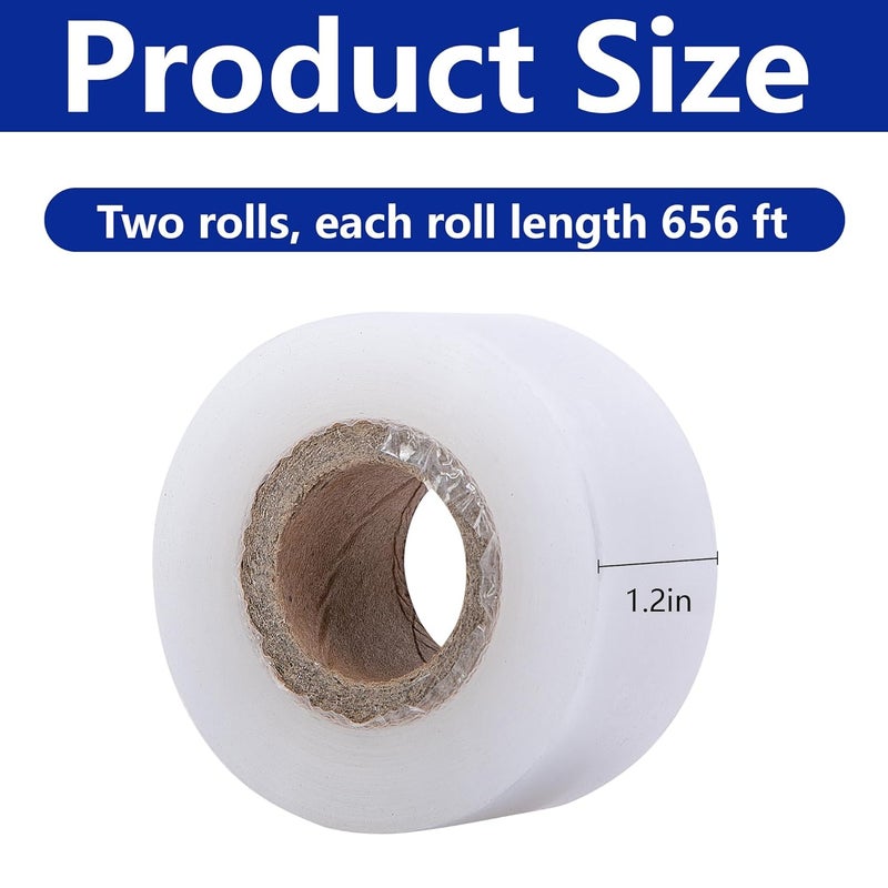 Adnee 2 Roll Clear Petri Dish Film, 656Feet x 1.2Inch Moisture Proof Lab Sealing Film, All Purpose Laboratory Sealing Poly Films for Petri Dish and Nursery Grafting - Image 2